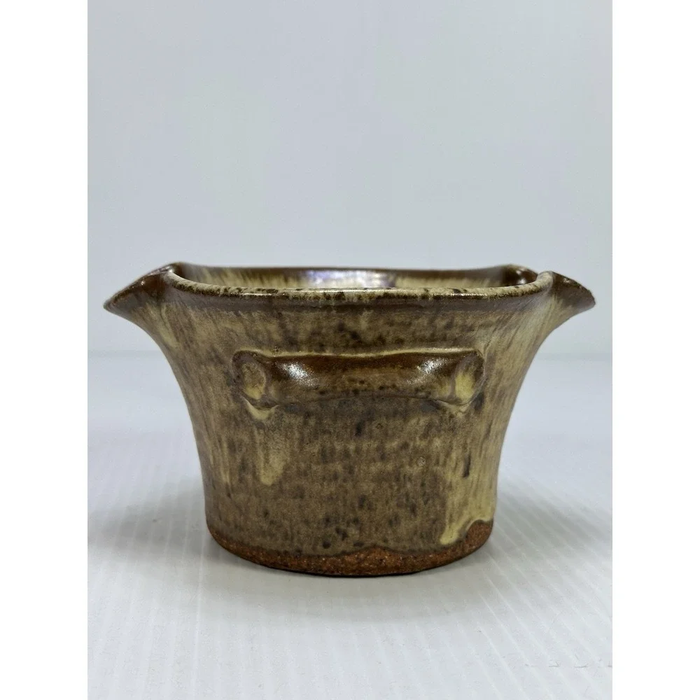 Terry‎ Silverman Flameware Pottery  Spouted Butter Warmer Fitzwilliam NH